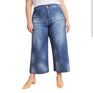 👖 Anthropologie +Size Pilcro Wide Leg Jeans NWT